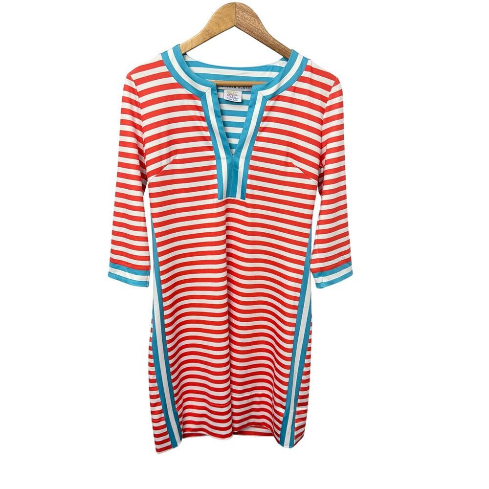 Gretchen Scott Hinckley Split Neck Dress Size Medium